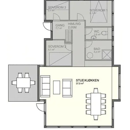 Family With Panoramic Windows By Oksrodkilen Ferienhaus *